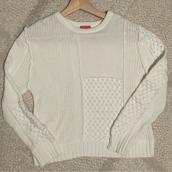 MENU White Patchwork Knit Sweater - Picture 4 of 5